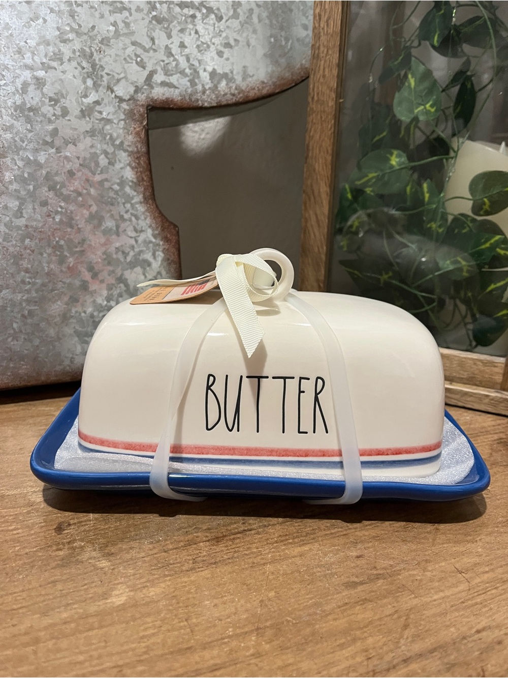 Rae Dunn Americana Butter Dish